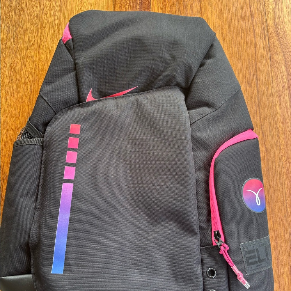 Nike Black and Pink Backpack